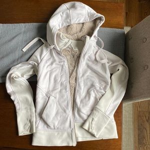 Athleta faux fur lined zip up